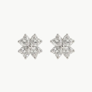 Diamond Clover Earrings