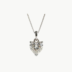 Diamond Heart Solitaire Pendant