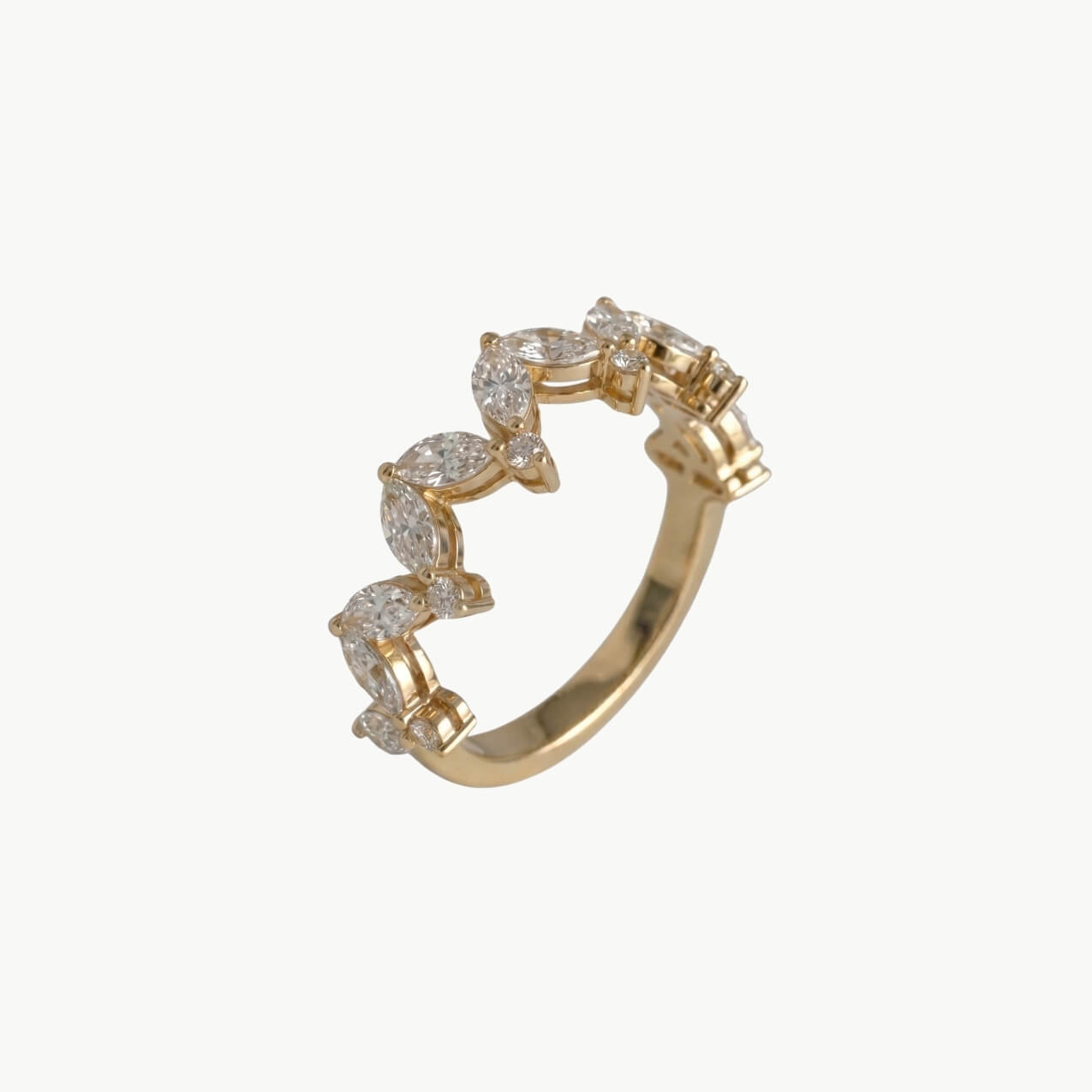 Diamond Marquise & Round Eternity Ring - Image 2