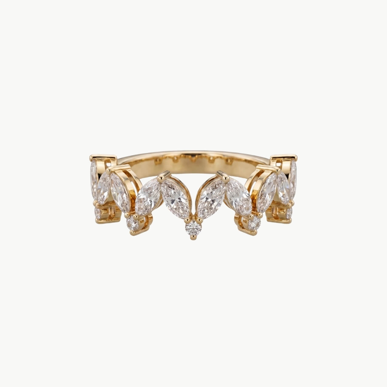 Diamond Marquise & Round Eternity Ring