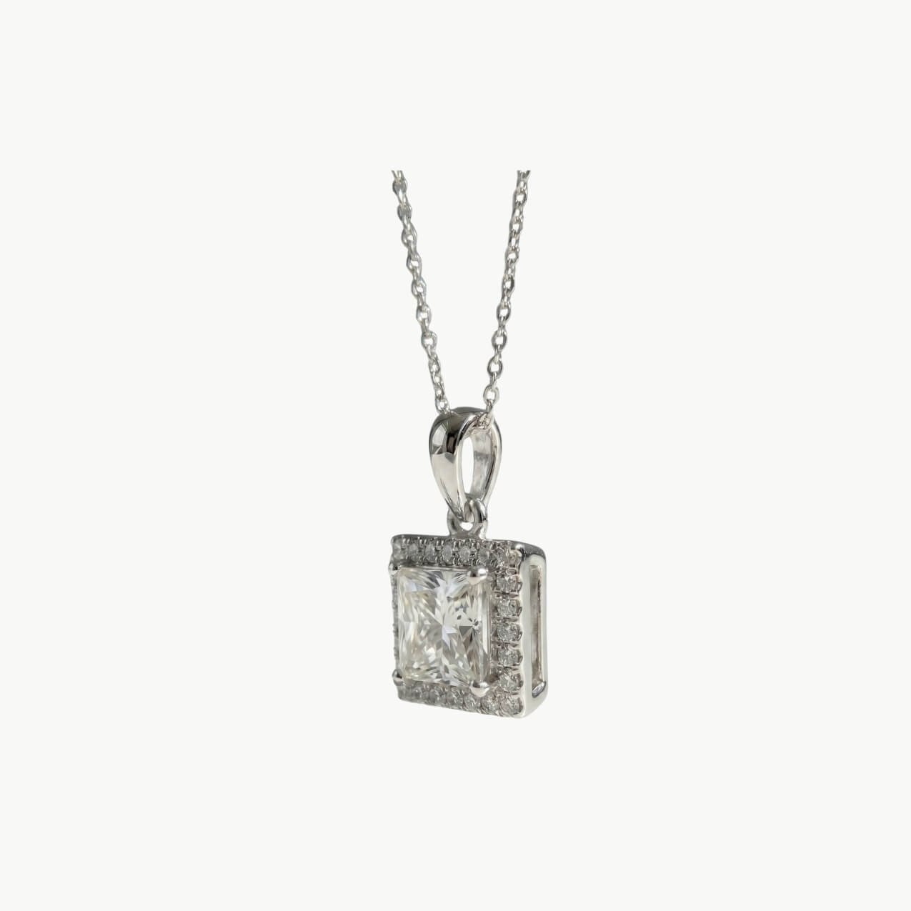 Diamond Princess Halo Pendant - Image 2