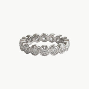 Diamond Round Bezel Eternity Ring