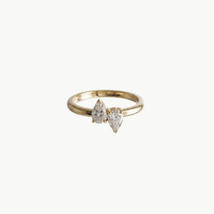 Diamond Twin Pears Ring
