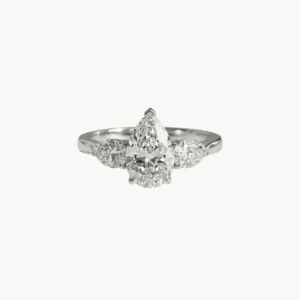 Diamond Pear Trilogy Pear Engagement Ring