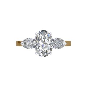 Sienna Trilogy with Pear Diamonds